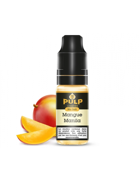 E-liquide 10 ml mangue manilla sel de nicotine PULP