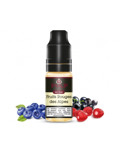 E-liquide 10 ml fruits rouges des alpes sel de...