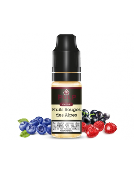 E-liquide 10 ml fruits rouges des alpes sel de nicotine PULP
