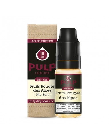 E-liquide 10 ml fruits rouges des alpes sel de...