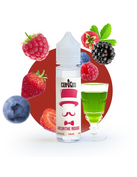 E-liquide 50ml abscinthe rouge cirkus vdlv