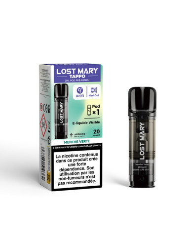 Menthe verte Lost Mary cartouche 2 ml