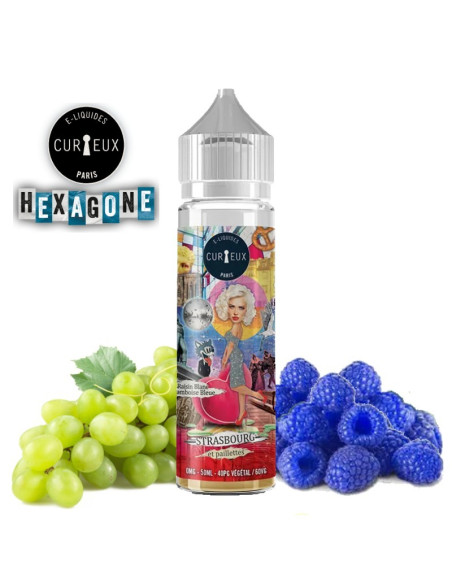 E-liquide 50ml Strasbourg et Paillettes edition hexagone curieux