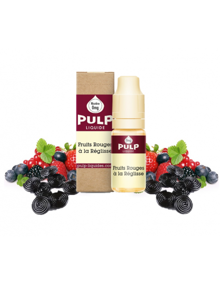 E-liquide 10ml  fruit rouge réglisse pulp