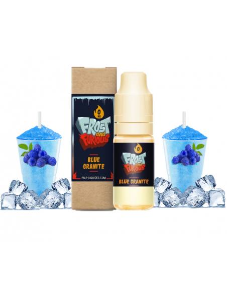 E-liquide 10ml  blue granite frost and furious pulp